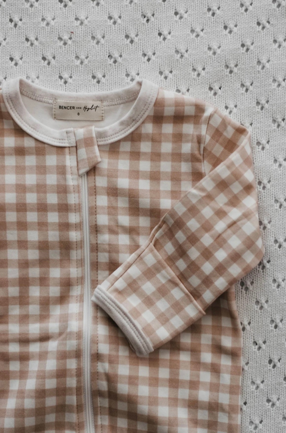 Gingham Zip Suit