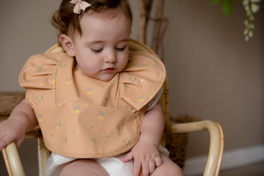 Snuggle Bib - With Wings (Lemon Frill)