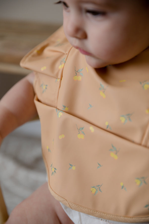 Snuggle Bib - With Wings (Lemon Frill)