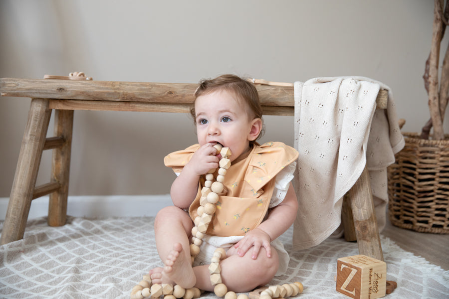 Snuggle Bib - With Wings (Lemon Frill)