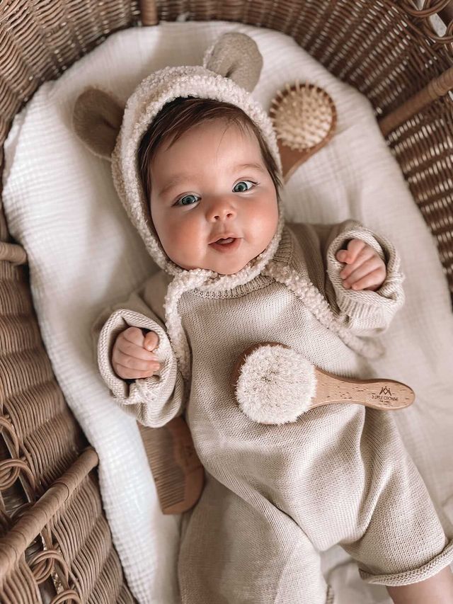 Wooden Baby Brush Set