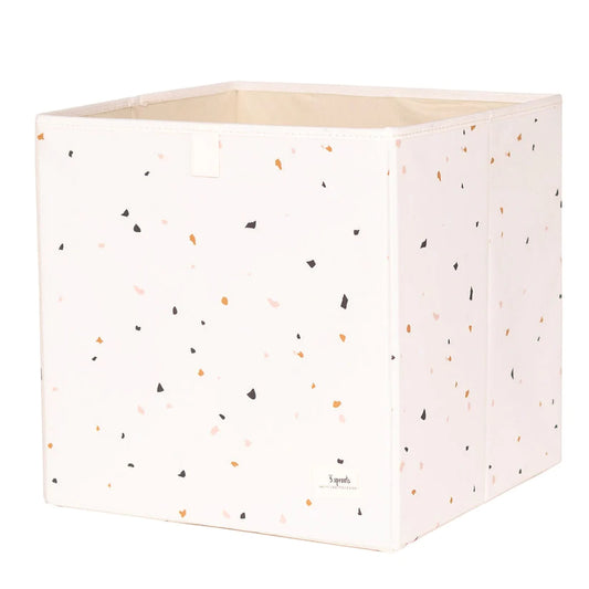 Recycled Fabric Storage Box (Terrazzo Cream)