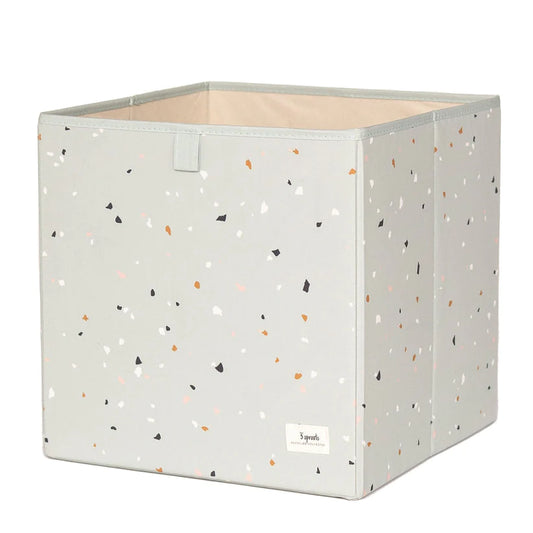 Recycled Fabric Storage Box (Terrazzo Green)