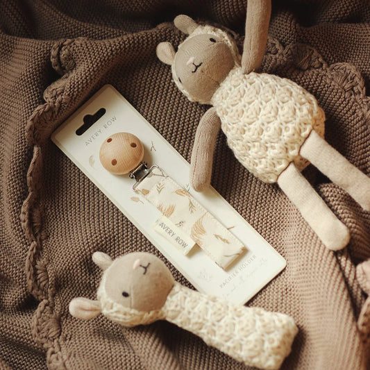 Organic Cotton Pacifier Holder - Nature Trail