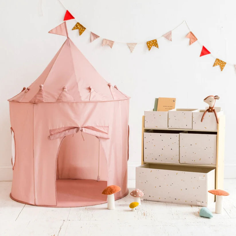 Recycled Fabric Play Tent (Pink)