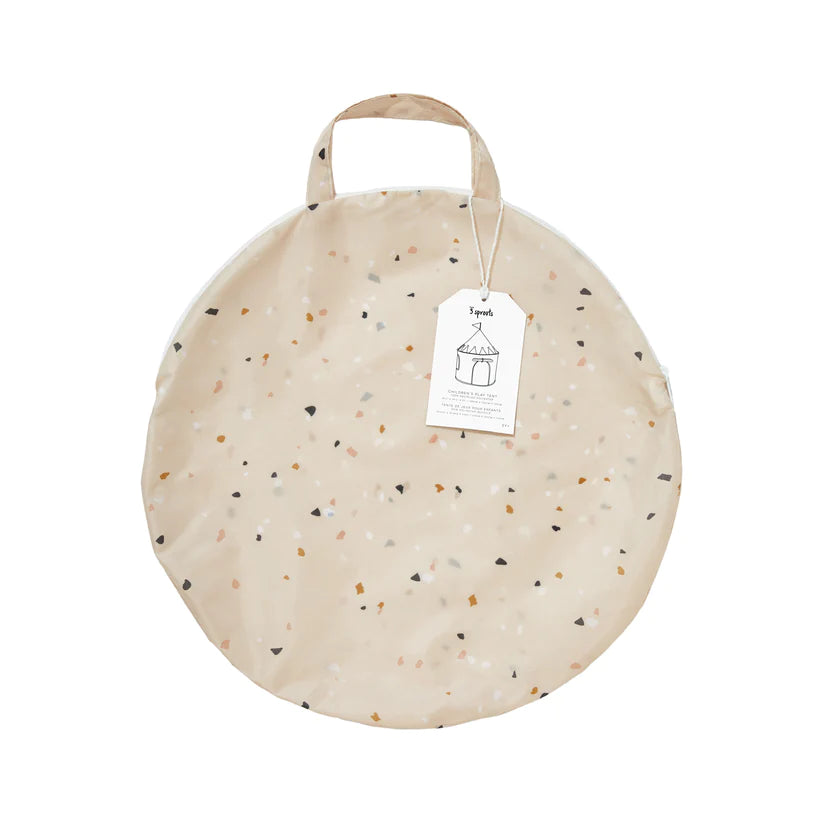 Recycled Fabric Play Tent (Terrazzo Beige)