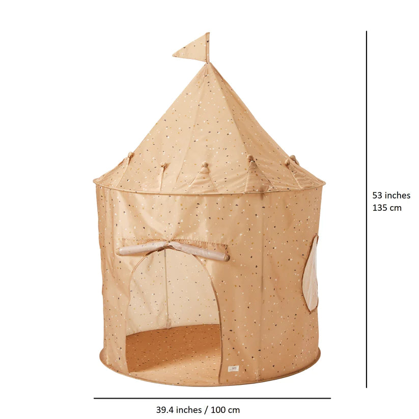 Recycled Fabric Play Tent (Terrazzo Clay)