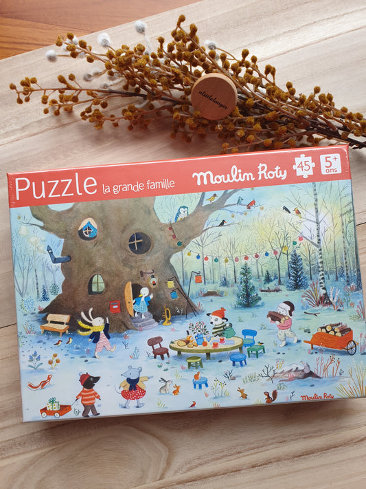 La Grande Famille Winter Puzzle - 45 Pieces