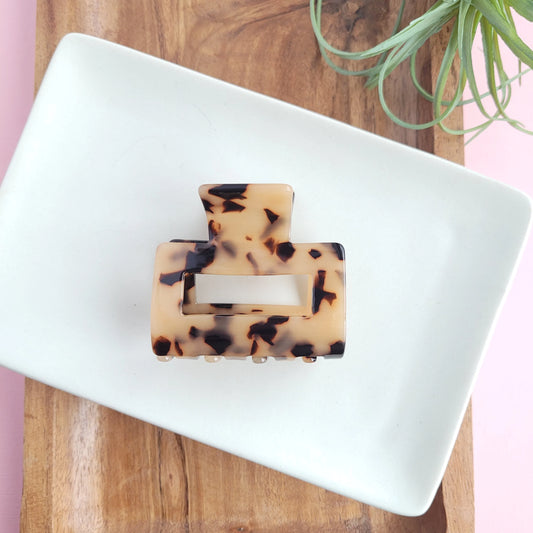 Carly Hair Claw - Blonde Tortoise