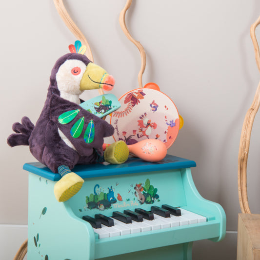 Dans La Jungle Wood Tambourine - Coral