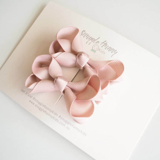Small Clip Bow (Set of 2) - Nude