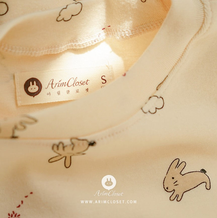 2pc Cotton Sleepwear Set - Rabbit